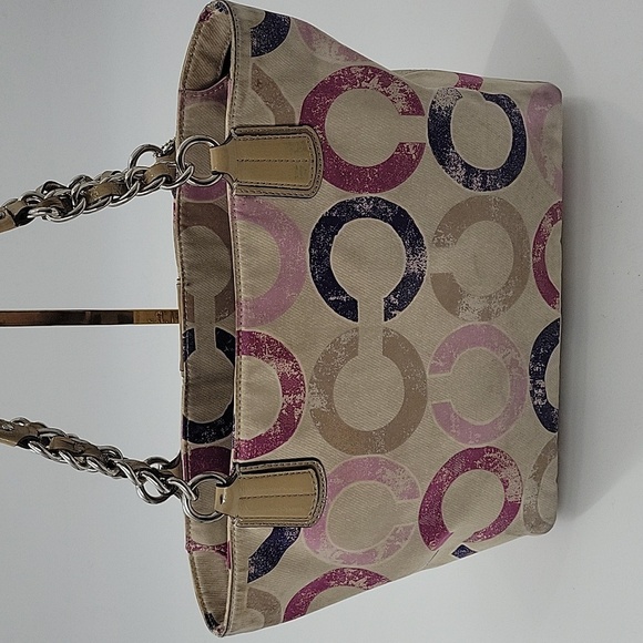 Coach Multicolor Signature Tote and Wallet Set - Picture 4 of 16